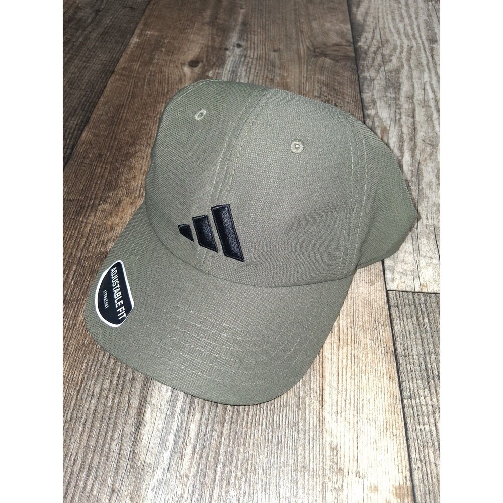 NWT! Men's Adidas Fairway Collection Golf Relaxed 2 Strapback Hat, Olive Green